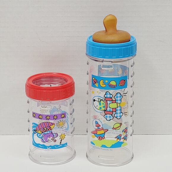 Vtg PLAYTEX Drop-In ORIGINAL NURSER Bottles Holder 8 4 oz RARE With Nipple 1998 - Picture 5 of 9